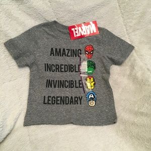 NWT 2T Marvel Tshirt